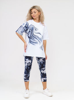 909 Костюм "белый/черный"