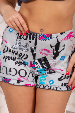 Пижама женская, цвет серый бирюзовый