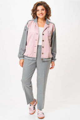 Костюм Aira Style 24231 серый+пудра