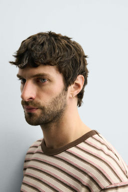STRIPED JACQUARD T-SHIRT