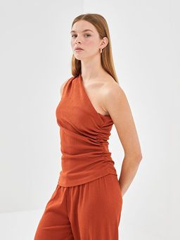 Tek Omuz Dokulu Kad?n Bluz