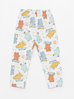 Polo Yaka K?sa Kollu Bask?l? Erkek Bebek Pijama Tak?m - Waikiki фото 3