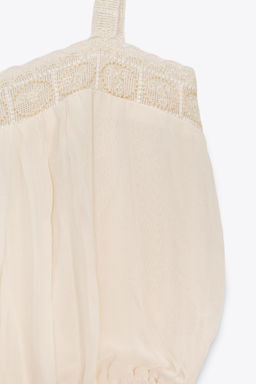GEORGETTE LACE TOP - Zara фото 8