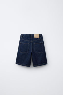 BERMUDA DENIM RELAXED BAGGY / ?ndigo - Zara фото 3