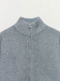 Джемпер на молнии с добавлением шерсти / Zarina