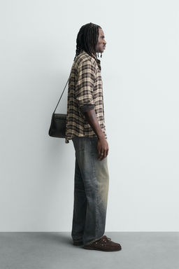 RELAXED FIT CHECK SHIRT - Zara фото 4