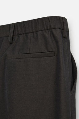 COTTON/WOOL PLEATED TROUSERS - Zara фото 20