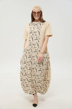 Платье NIKVA н1052-1 песок и песочный мультиколор  фото 6