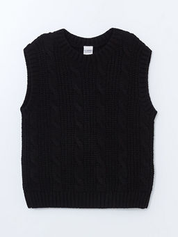 Bisiklet Yaka K?z ?ocuk Triko S?veter