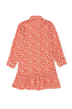 Оранжевое тканое платье для девочки - U.s. polo assn фото 8