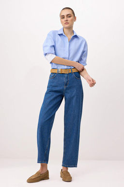 Mavi %100 Pamuk Yuksek Bel Barrel Jeans TWOSS26JE00261