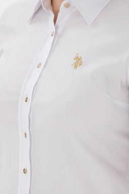 Kad_n Beyaz Uzun Kollu Basic G_mlek Sepette S_rpriz _ndirim - U.s. polo assn фото 7