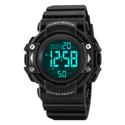 Часы наручные Skmei мужские электронные спортивные 2195black-black