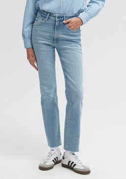 Viola Premium Blue Ac?k Mavi Jean Pantolon  фото 3