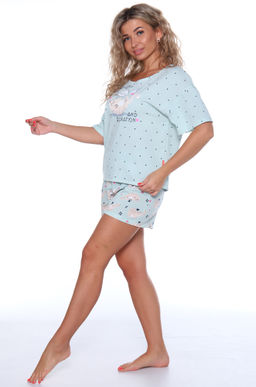 Женская хлопковая пижама с шортами Trikotel  фото 3