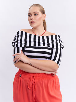 Футболка с открытыми плечами FU00803STR01 - Артесса фото 3