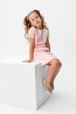 Костюм Элис розовый/молочный