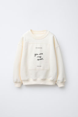 FLOCK TEXT PATCH SWEATSHIRT