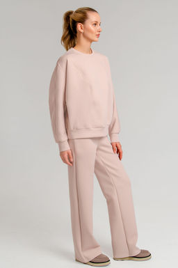 Арт. 2802 Костюм с брюками женский 44-52(5 шт) Цвет:пудра