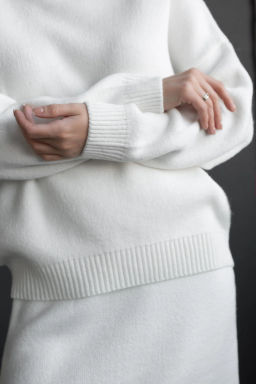 Вязаный костюм двойка КТв 821-1 Экрю - T.C.T фото 11