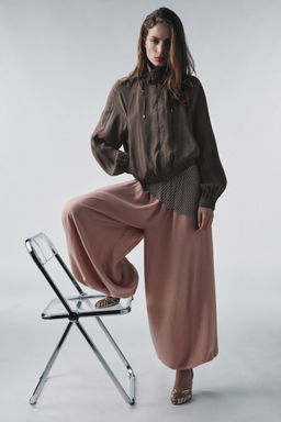 ZW COLLECTION FLOWY BOMBER JACKET - Zara фото 6
