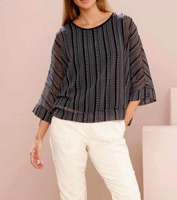 Блузка, черная