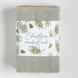 Набор махровых полотенец Этель Wonderland 30×30 см - 3 шт., 340 г/м², 100% хлопок