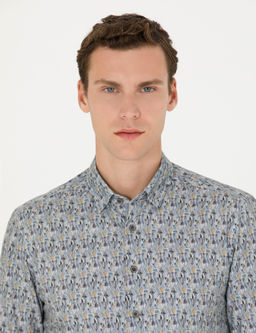 Рубашка Pierre Cardin Slim Fit петрол