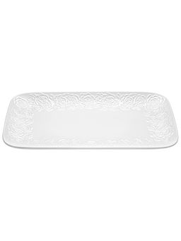 Блюдо прямоугольное 36*23*3 см "Розы" большое, фарфор
