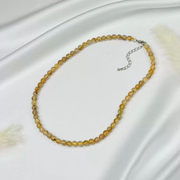 Бусы из Рутилового кварца "Волосатик"