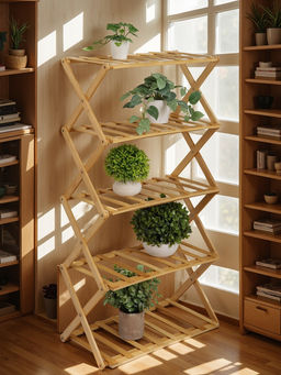 Стеллаж универсальный, 5 полок, 50×25×89 см, напольный, открытый, Greengo