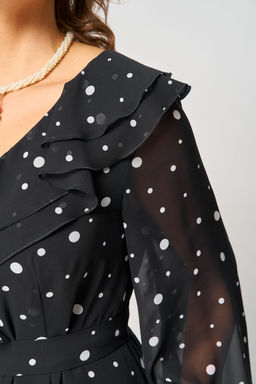 Платье EVA GRANT 7297В принт горох