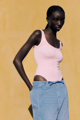 RIBBED BODYSUIT - Zara фото 15