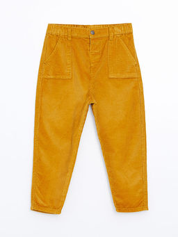Beli Lastikli Basic Kadife Erkek Bebek Pantolon