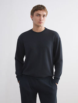 Bisiklet Yaka Erkek Sweatshirt