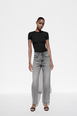 TRF MOM FIT HIGH-WAIST JEANS - Zara фото 7