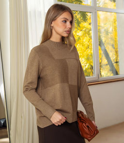 Водолазка #КТ7009 (1), тёмно-бежевый - Dommod фото 2