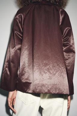 ZW COLLECTION SATIN JACKET