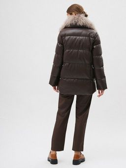 Conso/WDMPF 210527 - cherry chocolate Пуховое Пальто  фото 9