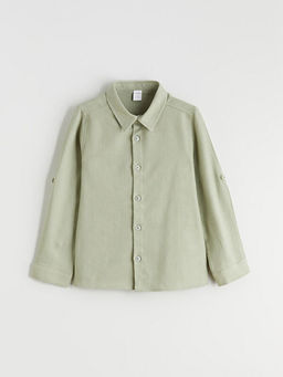 Basic Uzun Kollu Erkek ?ocuk G?mlek