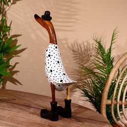 Сувенир «Утка ч/б», 45 см, дерево