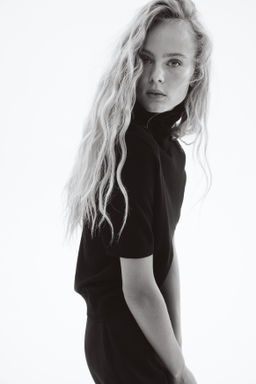 Top de cuello alto en punto fino - H&m фото 3