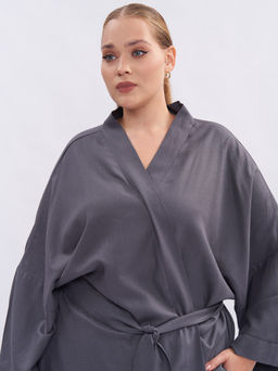 Кардиган кимоно льняной TKA04152GRY23