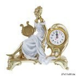 Часы статуэтка Дама с арфой 27х11х30 см / 28-679 /уп 12/ - ГалеонТрейд фото 4
