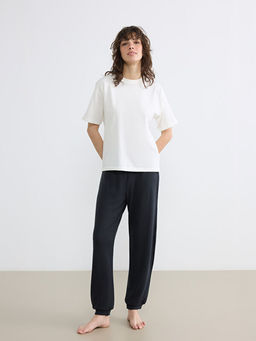 Beli Lastikli Kad?n Jogger Pijama Alt?