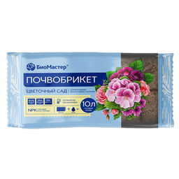 Почвобрикет "Цветочный сад" 10л