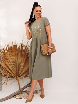 Платье Galean Style 965 хаки
