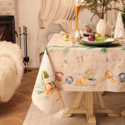 Набор новогодний Spruce mood: скатерть 150?180 см +/-3 см с ВГМО, салфетка 40?40 см-8 шт., 100% хлопок