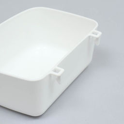 Миска пластиковая в клетку и для переносок 11 х 10 х 4 см, 250 мл, белая - Пижон фото 3