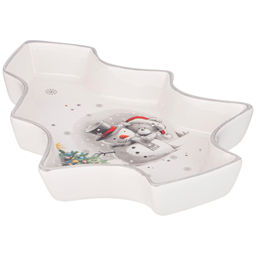 БЛЮДО AGNESS С НОВЫМ ГОДОМ! В ФОРМЕ ЕЛКИ 23*19,5*5 СМ  фото 3